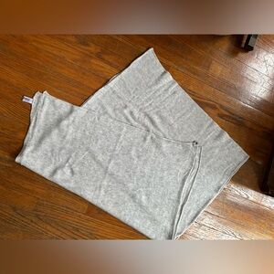 Beryll Light Gray Cashmere Wrap with Jewelry Adornment
